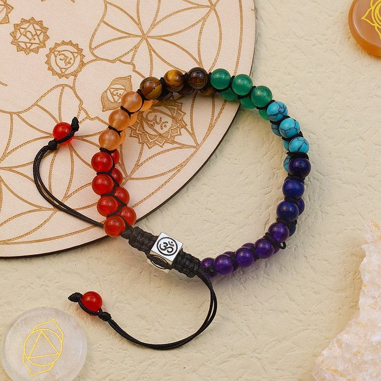 Colorful Orgone Chakra Healing Bracelet