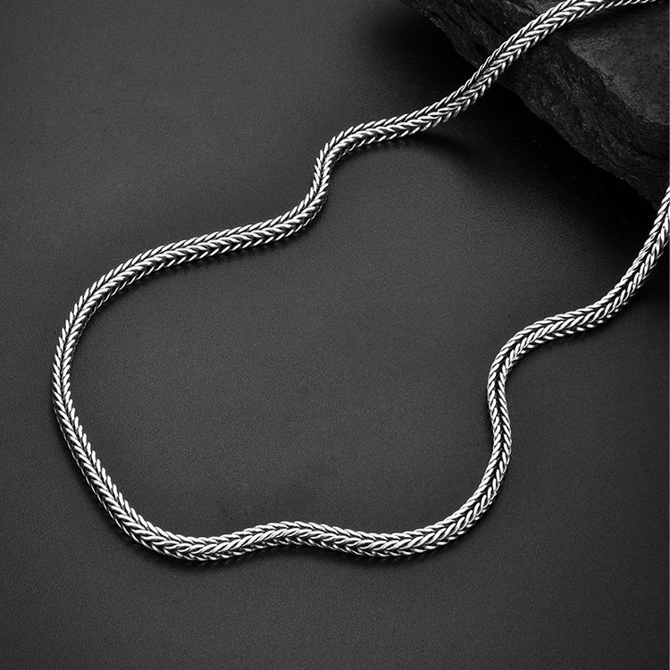 Sterling Silver Keel Chain Vintage High Street Chains-3MM