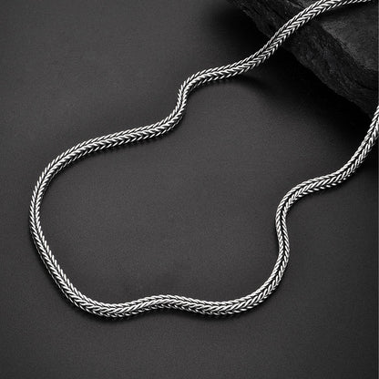 Sterling Silver Keel Chain Vintage High Street Chains-3MM