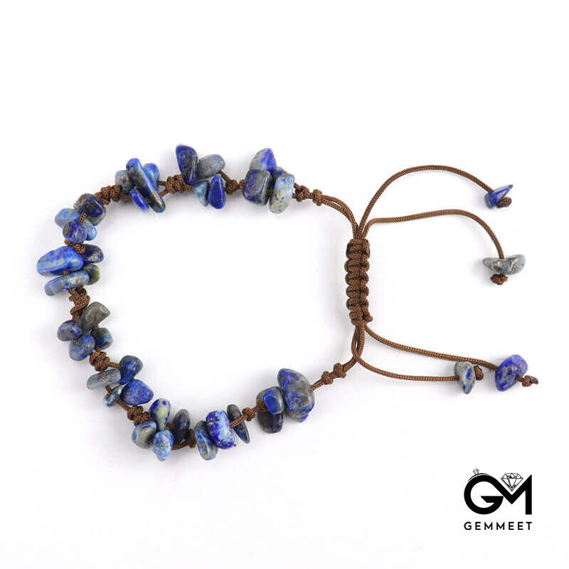 Agate Gravel Hand Woven Adjustable Bracelet