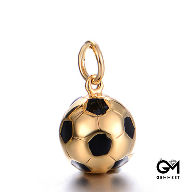 World Cup Soccer Titanium Steel Necklace