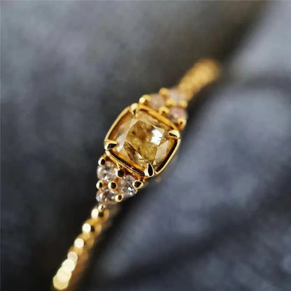 Delicate Natural Citrine Ring