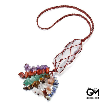 7 Chakra Healing Crystals Hanging Ornament