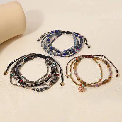 Round Beaded Vacation Bohemian Bracelets