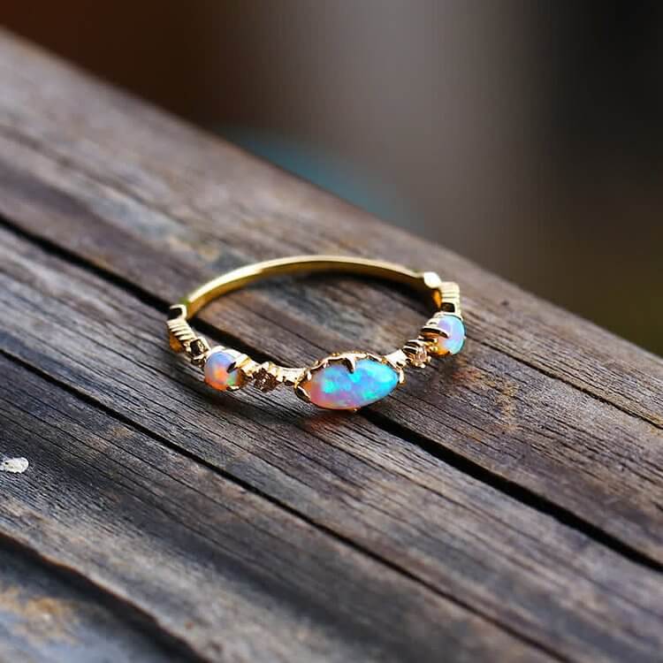 "Love and Sincerity" - Opal Reki Vintage Ring