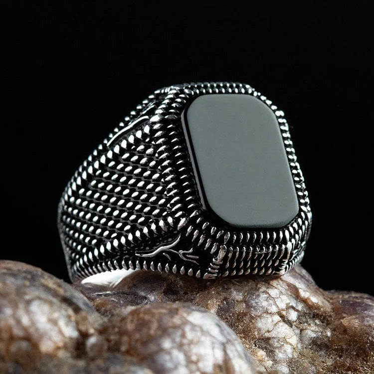 "Reign Of Power" Men's Black Onyx Ring