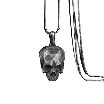 Men's Punk Geometric Skull Necklace