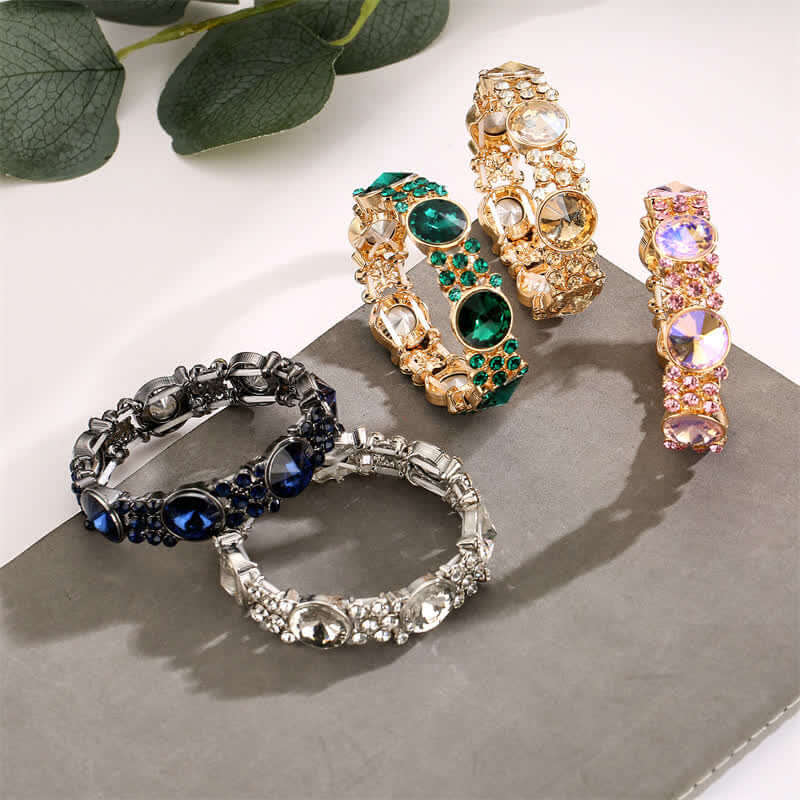 Women's Dramatic Rhinestone Stretchy Bracelet