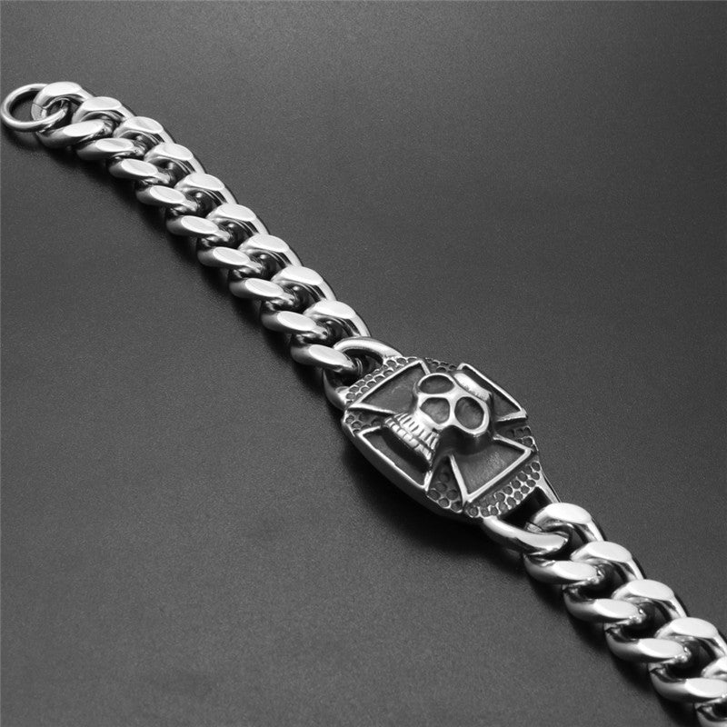 Cross Skull Punk Male Personality Bracelet