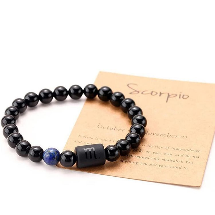 Obsidian Zodiac Lucky Bracelet