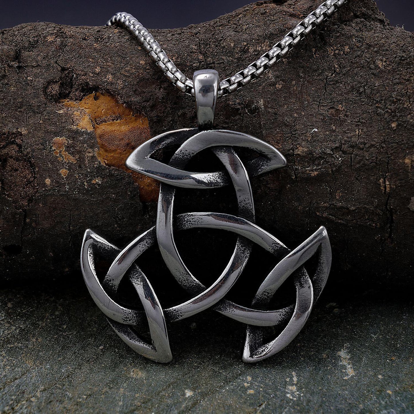 Twisted Titanium Steel Pendant