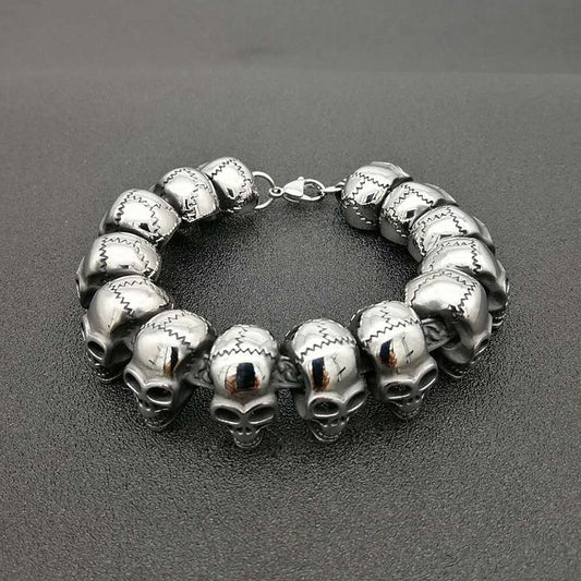 Halloween Domineering Skull Men's Punk Retro Bracelet