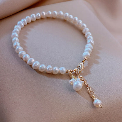 Pearl Cat Paw Healing Chain Bracelet