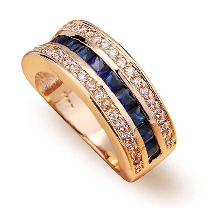 Trendy Sapphire Solitaire Ring