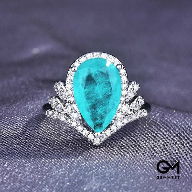 "Pure Love" - Paraiba Tourmaline Elegant Ring