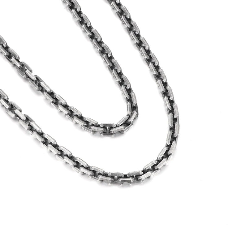 Simple Stackable Sterling Silver Chains-6MM