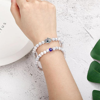 Evil Eye With Hamsa Protection Bracelet