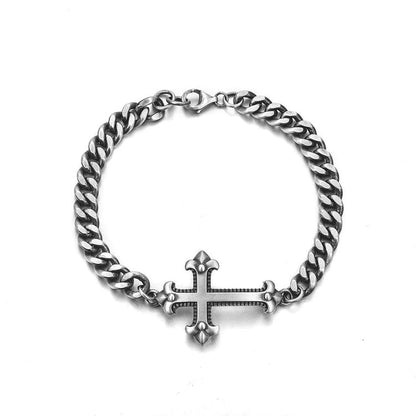 Cross Sterling Silver Cuban Chains