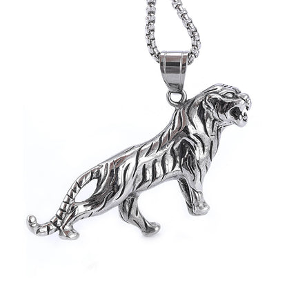 Stainless Steel Leopard Pendant