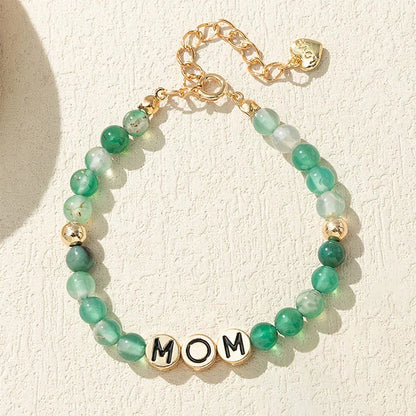 "For Mom"- Green Aventurine Wealth Bracelet