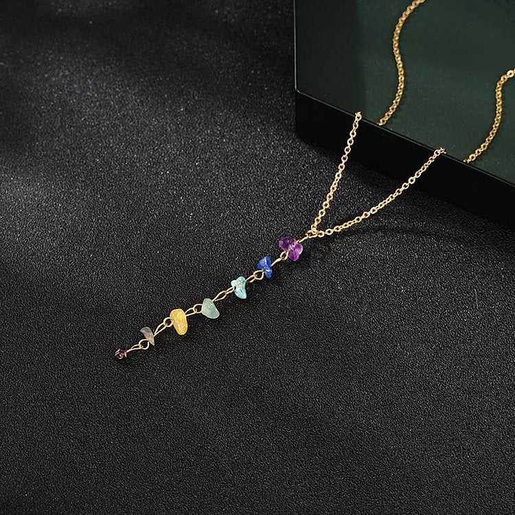 Chakra Tassel Pendant Necklace