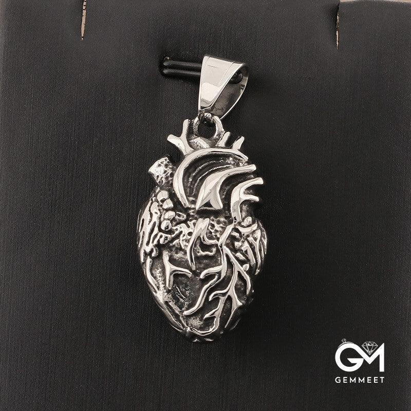 Creative Human Heart Organ Pendant Necklace