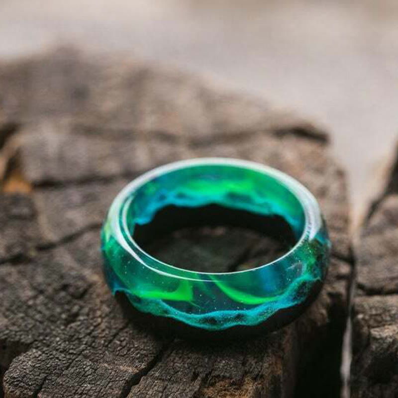 Wood Resin Glow Ring