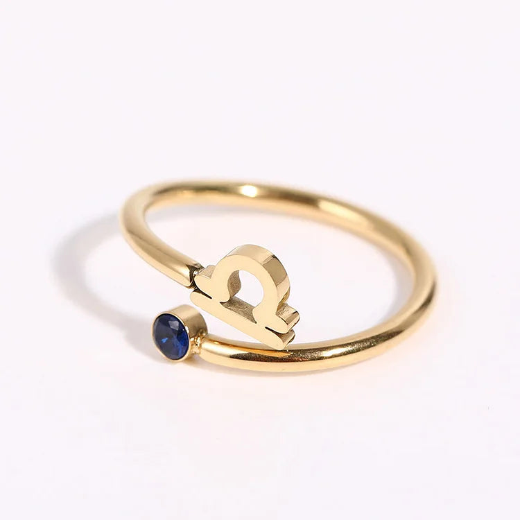 Zodiac Birthstone Ring