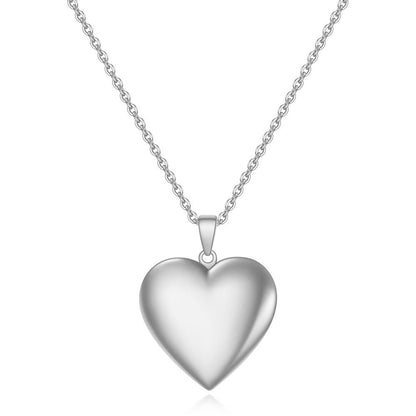 Golden Heart Shape Openable Pendant Necklace