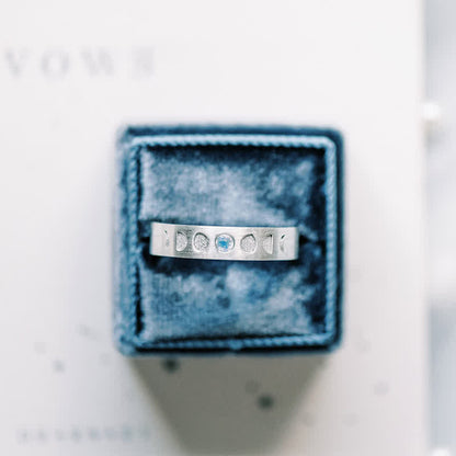 Moon Phase Couple Ring