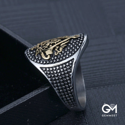 Assassin Electric Gold Men's Ring