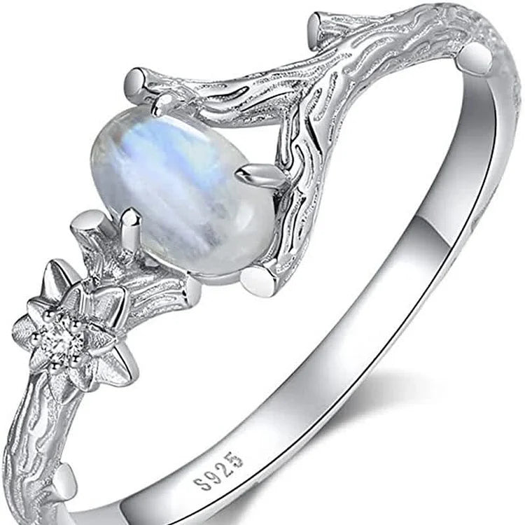 Moonstone Healing Protection Ring