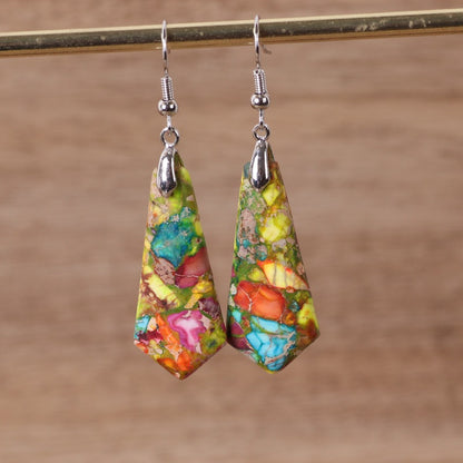 Imperial Stone Pendant Earrings