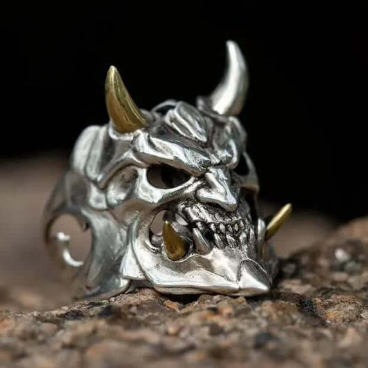 "Protect & Serve" Mask Ghost Ring