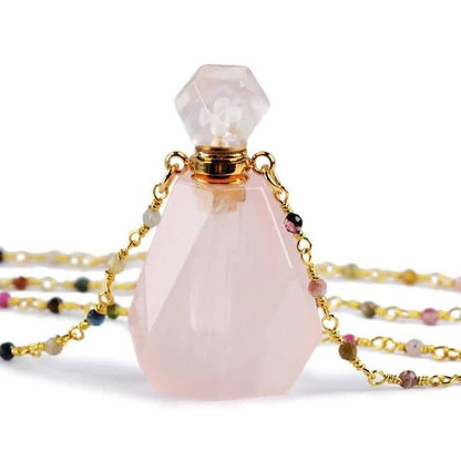 Crystal Perfume Bottle Necklace