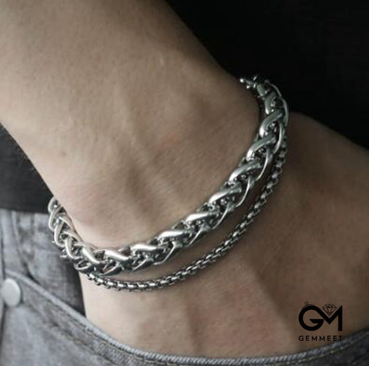 Charm Three Color Alloy Bracelet