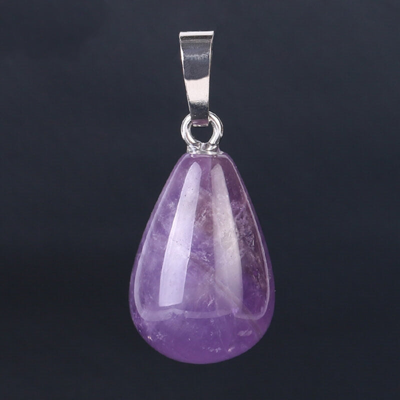 Teardrop Drop Agate Lapis Pear-shaped Pendant