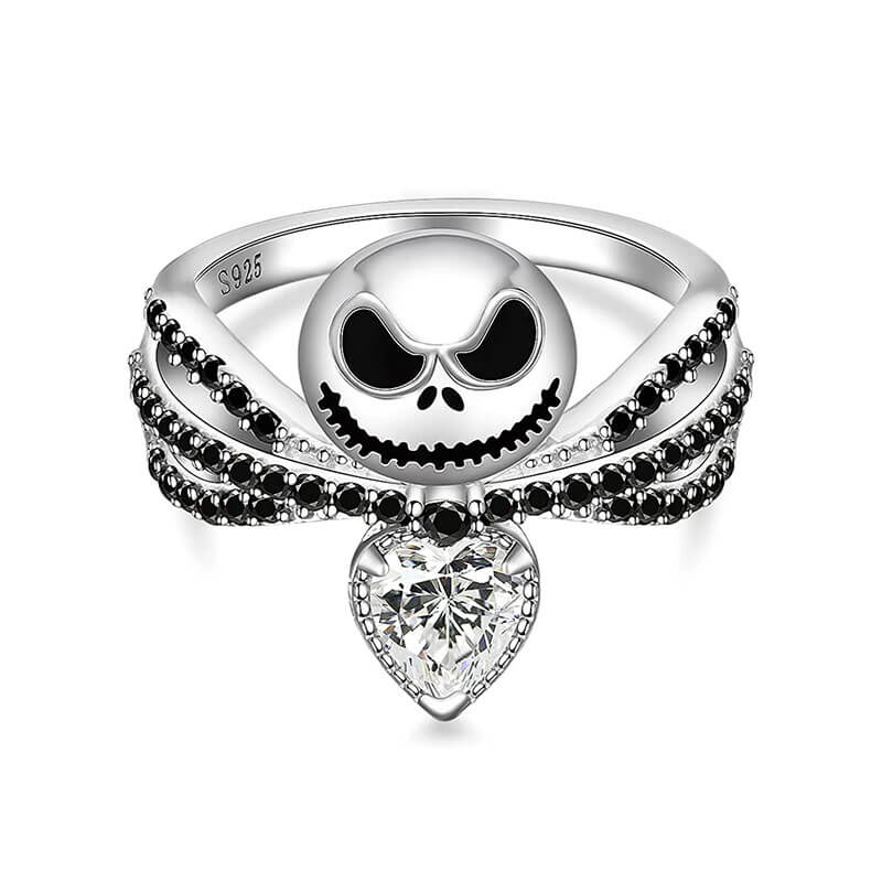 Creative Skull Heart Love Ring