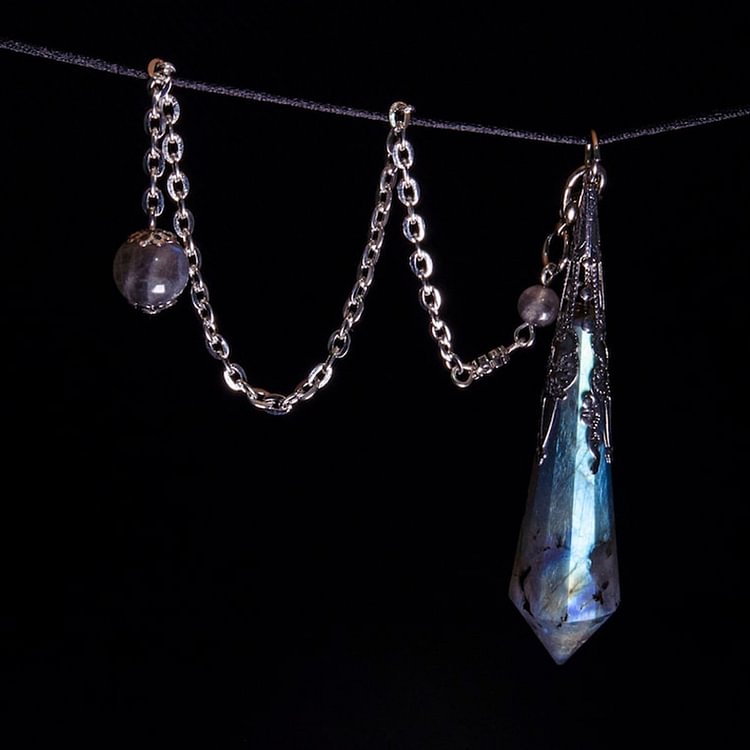 Grey Moonstone Protection Pendulum