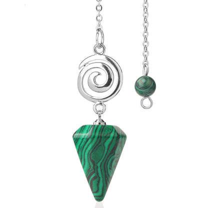 Spiral Crystal Pendant