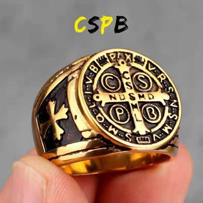 Men's CSPB Cross Stainless Steel Ring