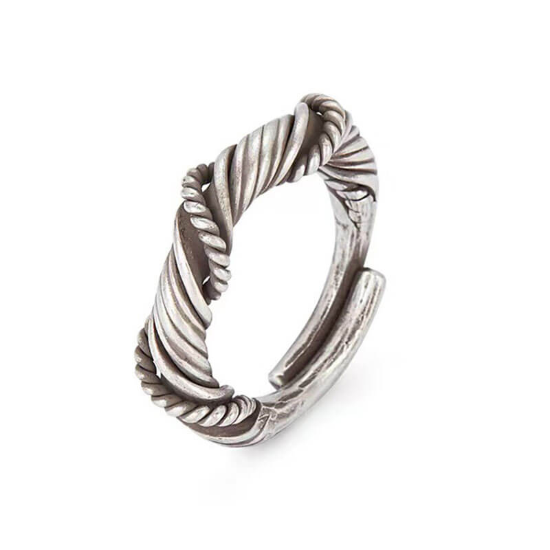 Hand-woven Retro Personality Niche Design Ring