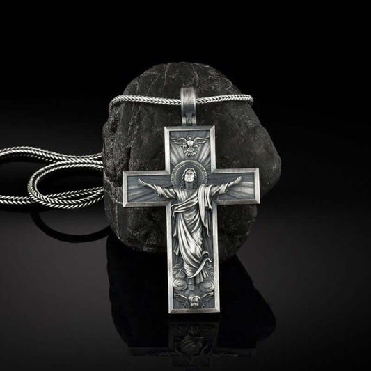 Ascension Cross Jesus Christ Necklace Cross Necklace