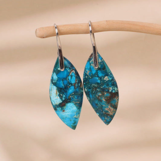 Blue Lancet Earrings