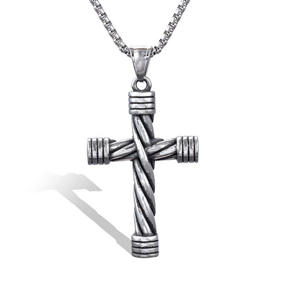 Kink Cross Stainless Steel Pendant