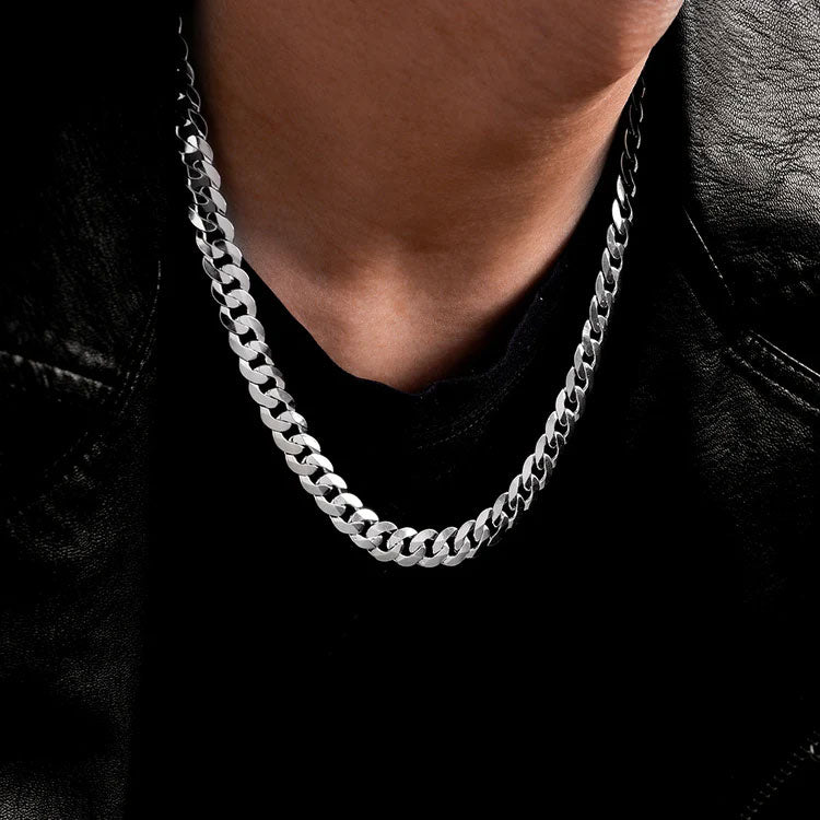 Sterling Silver Cuban Chains-9MM