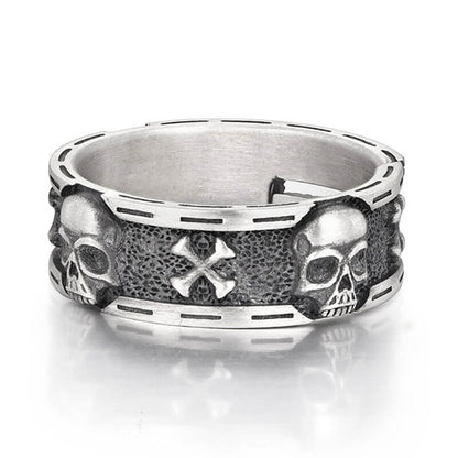 Pirate Ship Adjustable Punk Ring