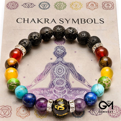 Anxiety Relief Crystal Healing Chakra Bracelet