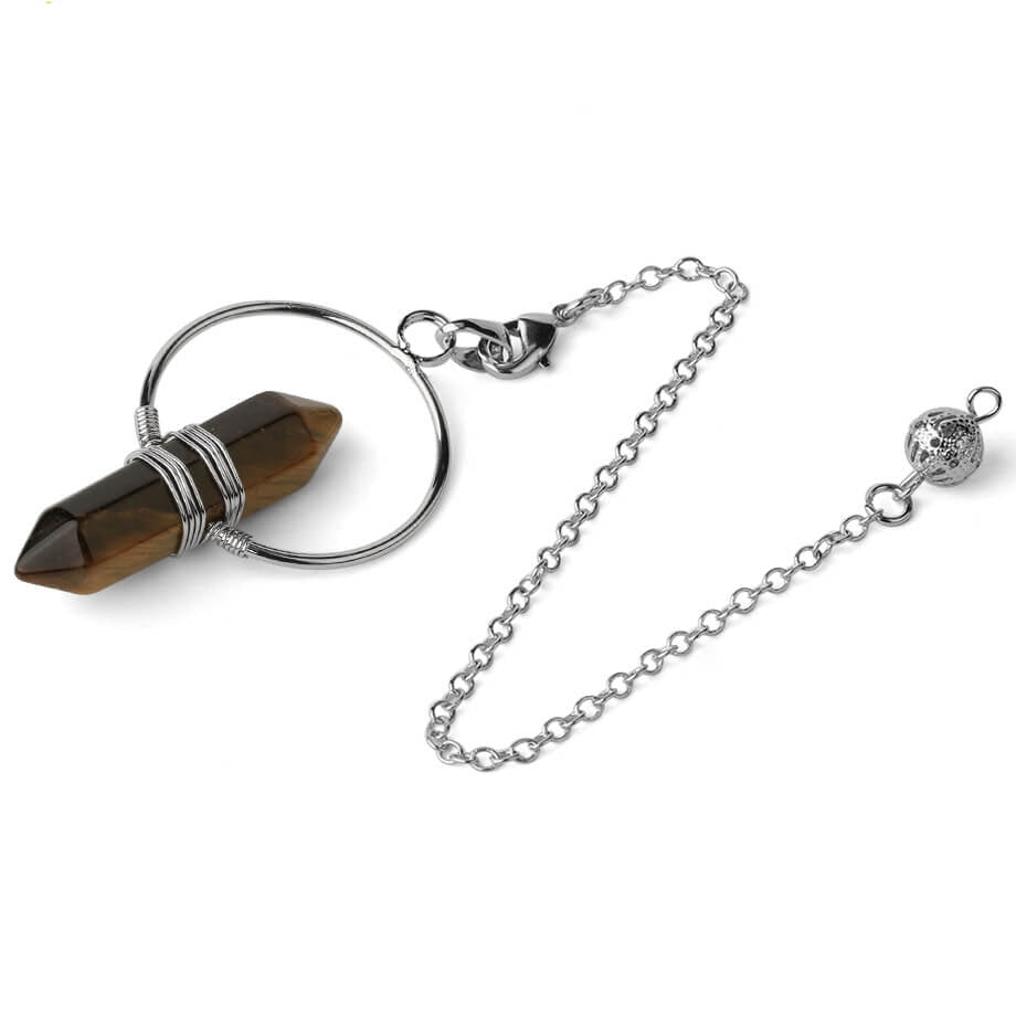 Hexagonal Prism Bullet Crystal Pendant