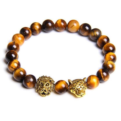 Tiger Eye Lion Panther Beads Bracelet